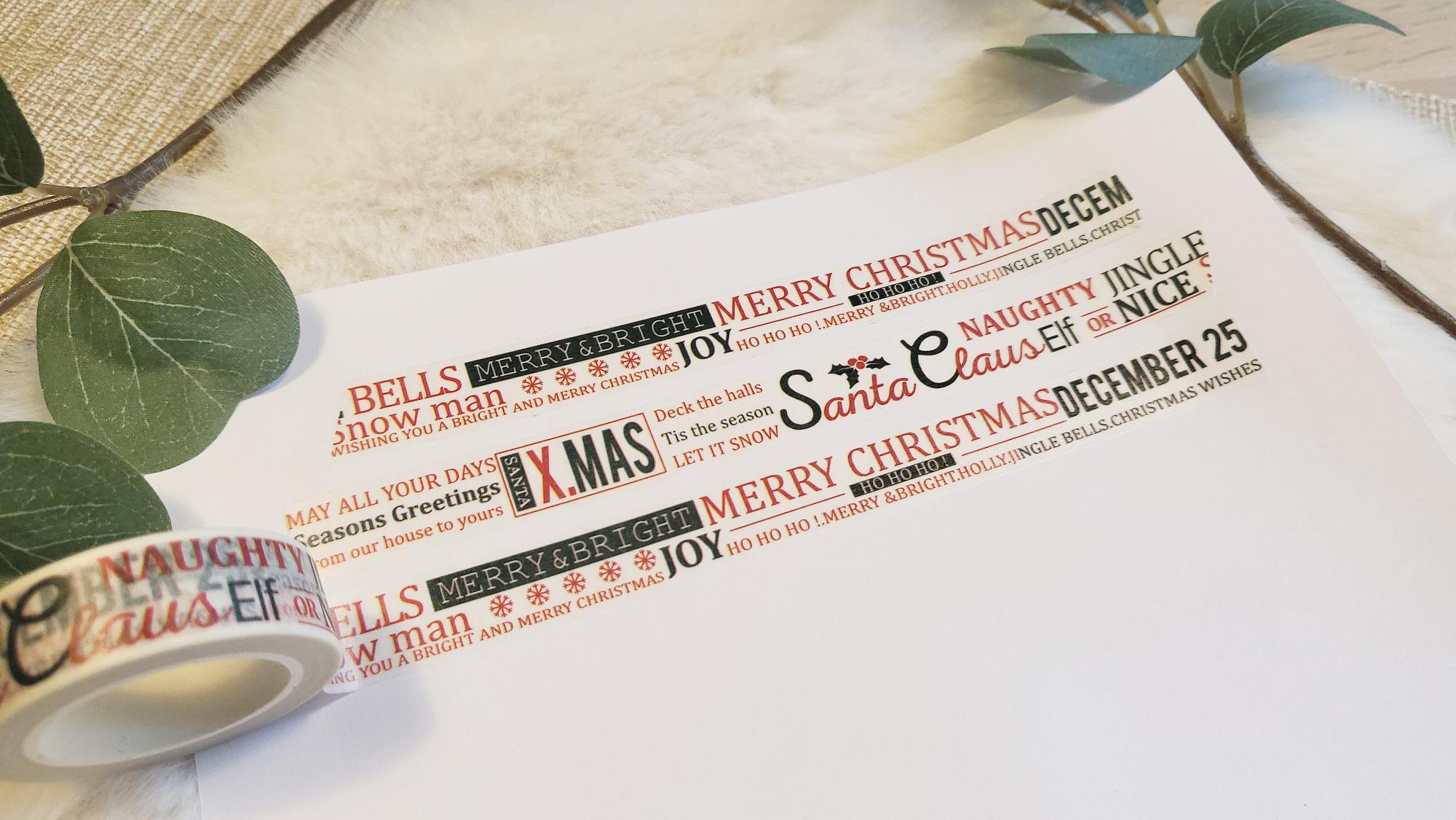 Washi Tape Weihnachten